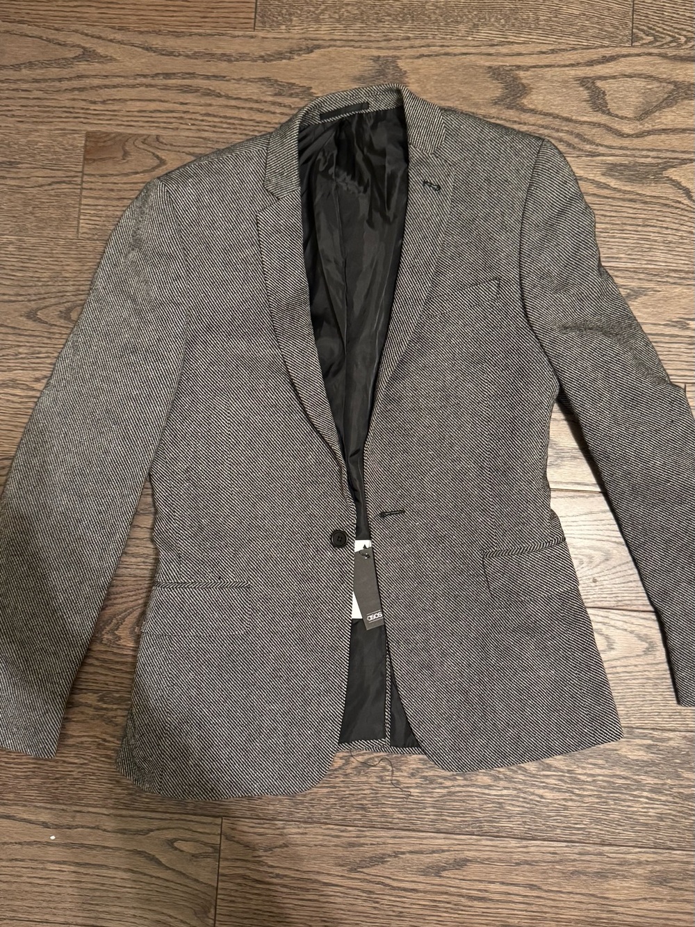 ASOS Gray Herringbone Sport Coat